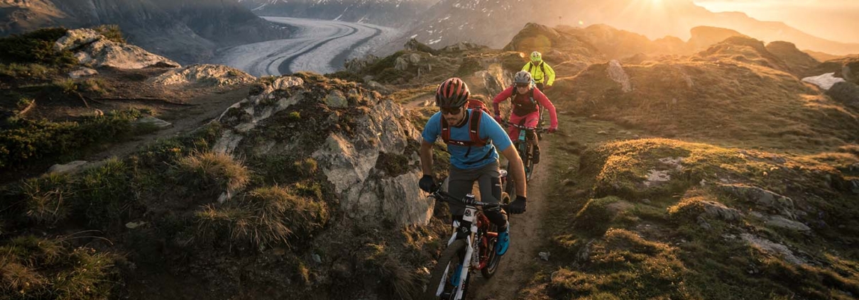 Mountainbiking am Aletsch