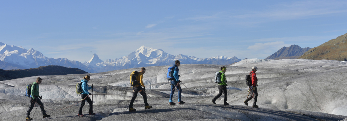 Wandern auf dem Aletschgletscher